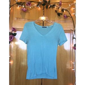 mint v-neck tee shirt